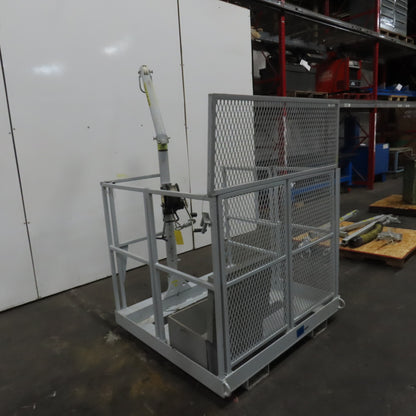 Uni-Hoist 48" x 48" Arial Basket Man Fork Lift Hoist Confined Space 350# Cap.