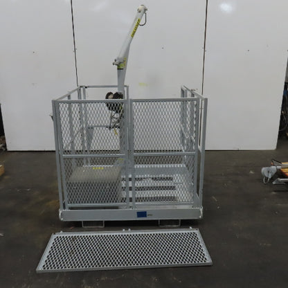 Uni-Hoist 48" x 48" Arial Basket Man Fork Lift Hoist Confined Space 350# Cap.