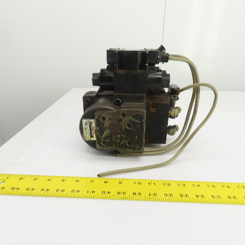 Nachi 2Y00015 PI-0B-87-2TSLL1-1486A Hydraulic Index Motor W/2 Solenoid Valves