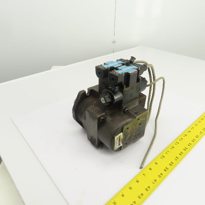 Nachi 2Y00015 PI-0B-87-2TSLL1-1486A Hydraulic Index Motor W/2 Solenoid Valves