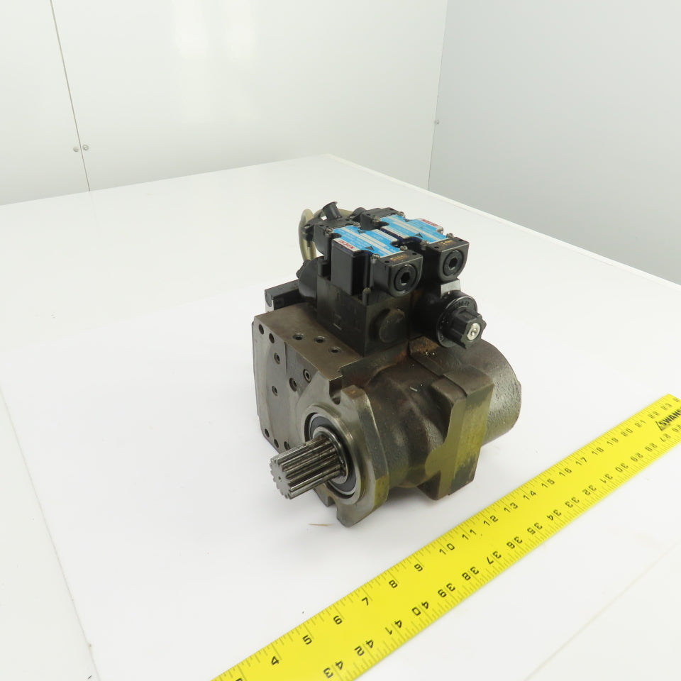 Nachi 2Y00015 PI-0B-87-2TSLL1-1486A Hydraulic Index Motor W/2 Solenoid Valves
