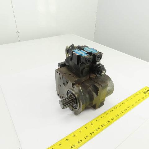 Nachi 2Y00015 PI-0B-87-2TSLL1-1486A Hydraulic Index Motor W/2 Solenoid Valves