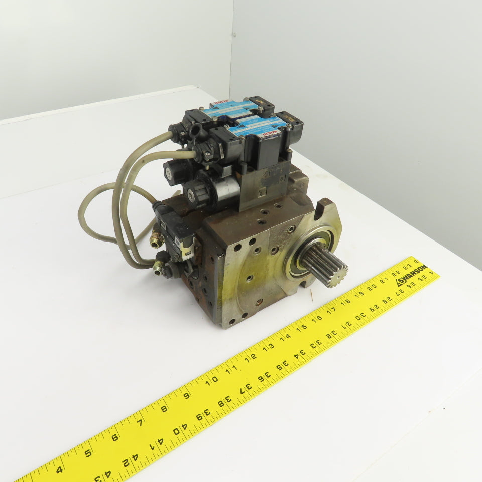 Nachi 2Y00015 PI-0B-87-2TSLL1-1486A Hydraulic Index Motor W/2 Solenoid Valves