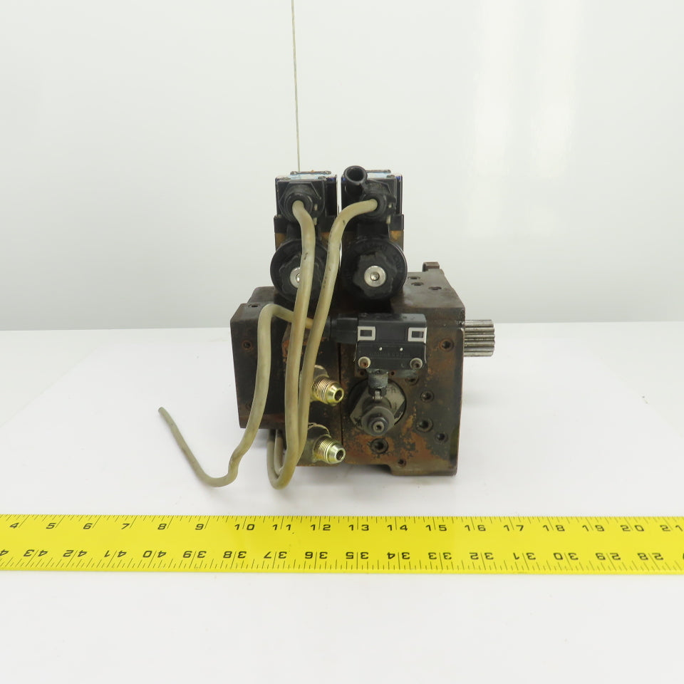 Nachi 2Y00015 PI-0B-87-2TSLL1-1486A Hydraulic Index Motor W/2 Solenoid Valves