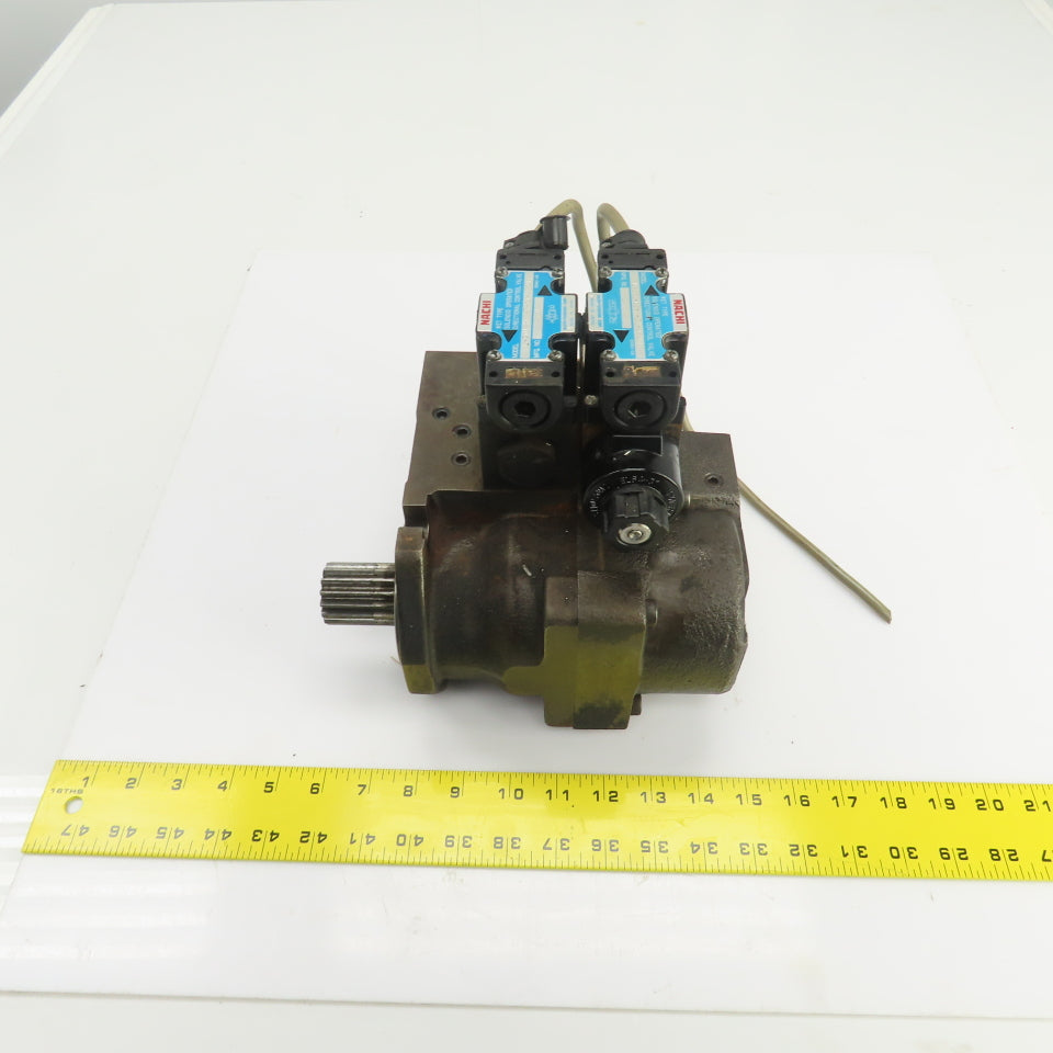 Nachi 2Y00015 PI-0B-87-2TSLL1-1486A Hydraulic Index Motor W/2 Solenoid Valves