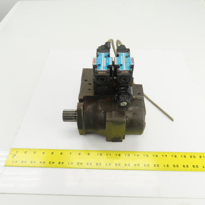 Nachi 2Y00015 PI-0B-87-2TSLL1-1486A Hydraulic Index Motor W/2 Solenoid Valves