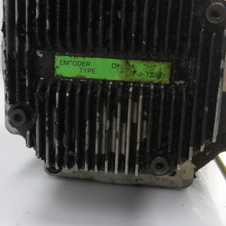 Okuma BL-MC100J-20TB 1 KW Servo Motor 2000RPM 133V 3PH W/Encoder ER-J-7200D