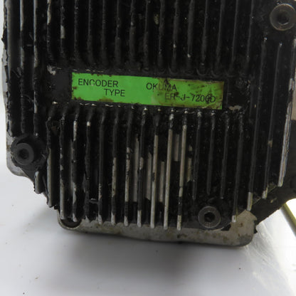 Okuma BL-MC100J-20TB 1 KW Servo Motor 2000RPM 133V 3PH W/Encoder ER-J-7200D