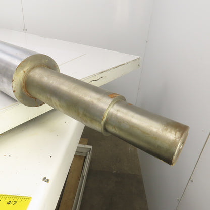 4-1/4" OD x 48" Face Width Weighted Take Up Roller 2" Drive Shaft 66-1/4" OAL