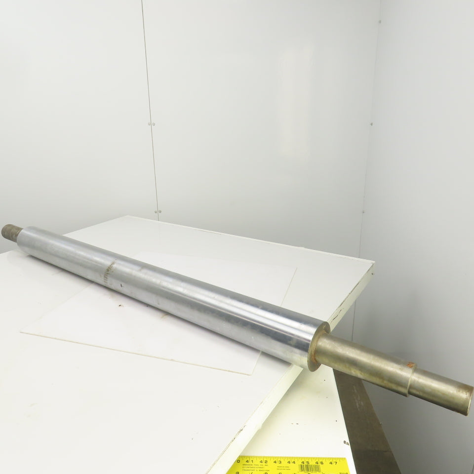 4-1/4" OD x 48" Face Width Weighted Take Up Roller 2" Drive Shaft 66-1/4" OAL