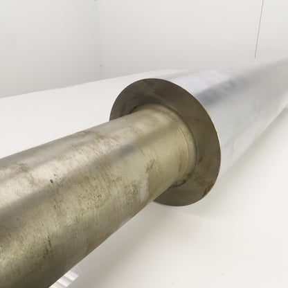 4-1/4" OD x 48" Face Width Weighted Take Up Roller 2" Drive Shaft 66-1/4" OAL