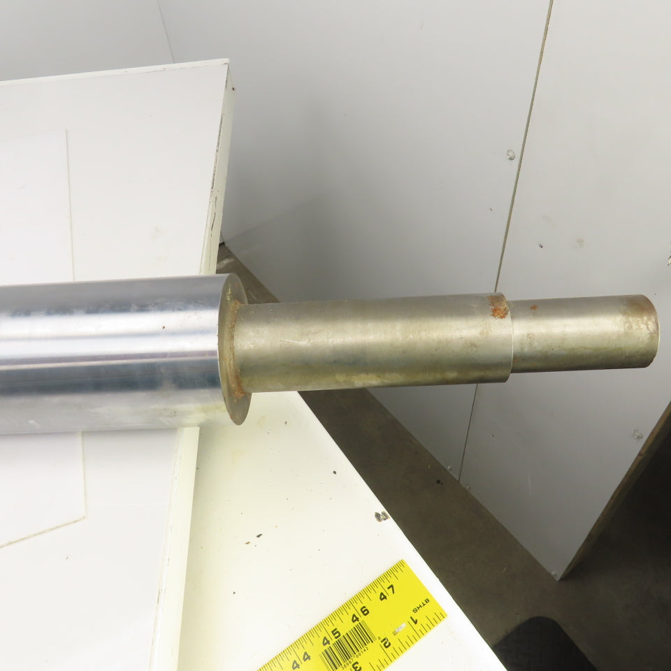 4-1/4" OD x 48" Face Width Weighted Take Up Roller 2" Drive Shaft 66-1/4" OAL