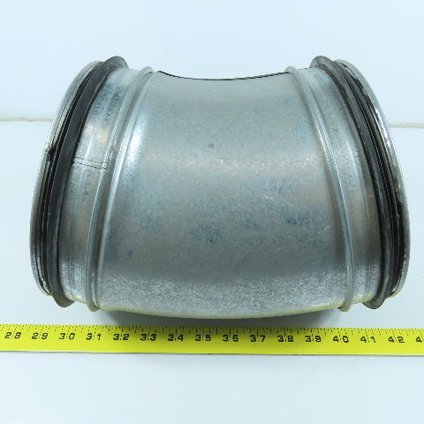 Size 8 Sure-Seal Style 24 Gauge 45 Degree Elbow Spiral Duct Fitting 7-7/8" OD