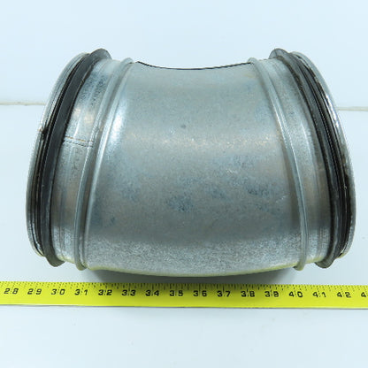 Size 8 Sure-Seal Style 24 Gauge 45 Degree Elbow Spiral Duct Fitting 7-7/8" OD