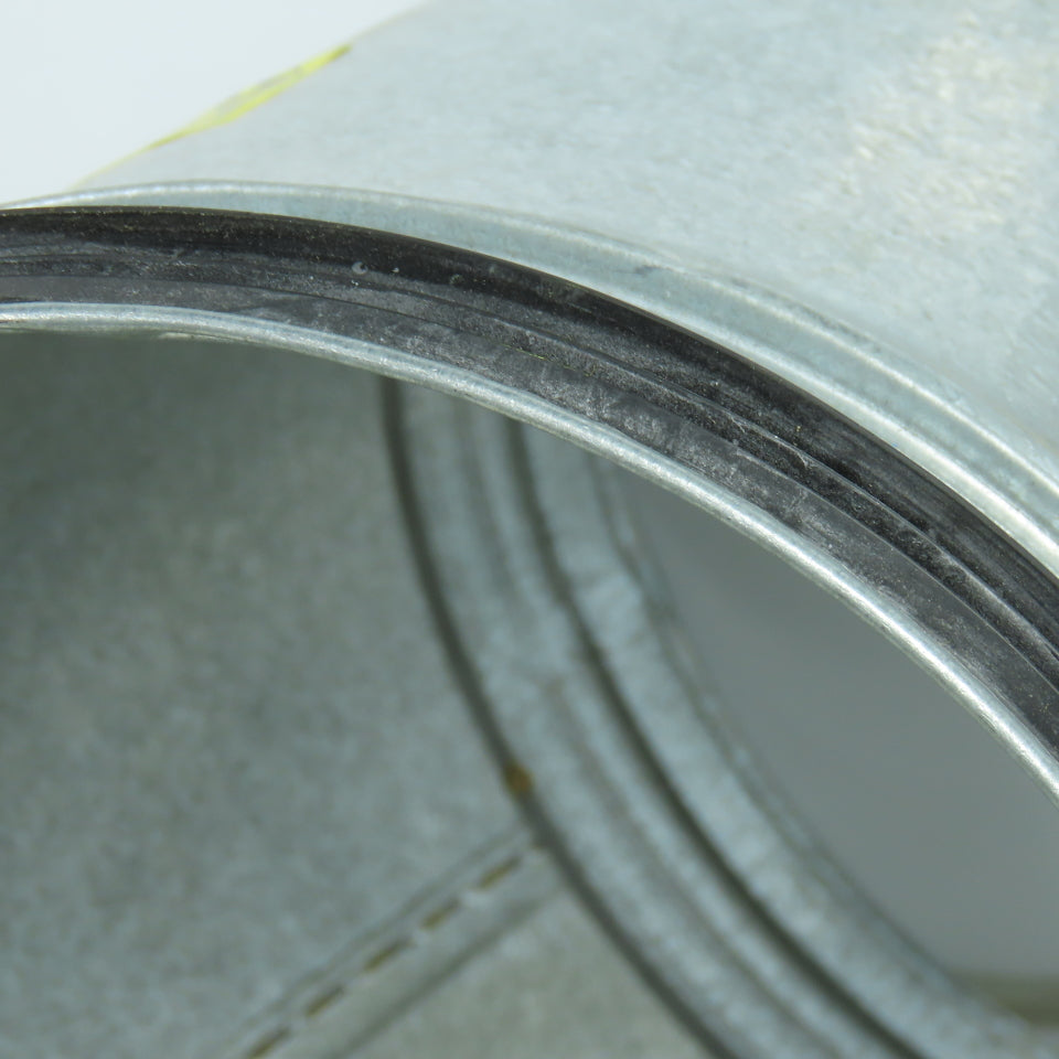 Size 8 Sure-Seal Style 24 Gauge 45 Degree Elbow Spiral Duct Fitting 7-7/8" OD