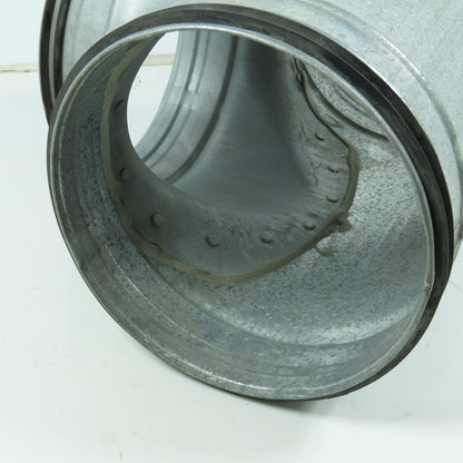 Size 6 Spirosafe 24 Gauge Tee Connector Spiral Duct Fitting 5-7/8" OD