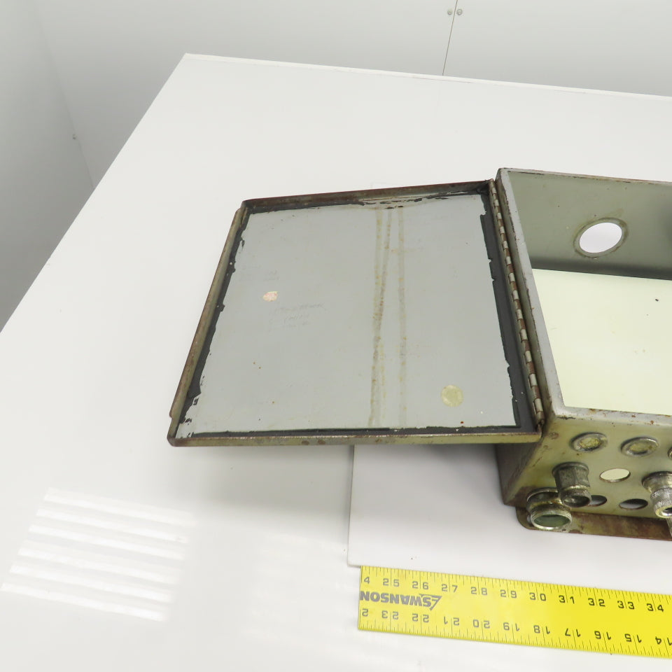 Hoffman 14" x 12" x 6" Electrical Enclosure W/Backplate & Hinged Door