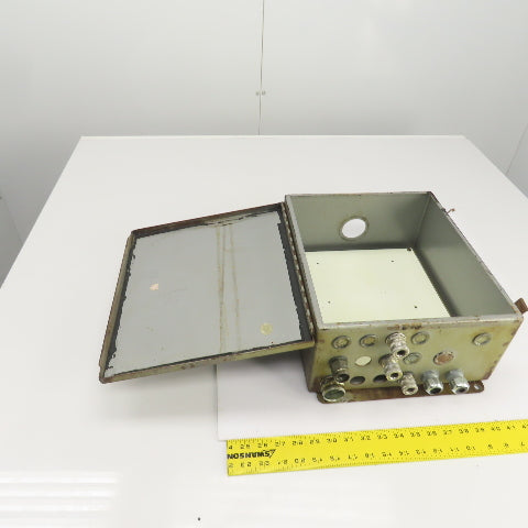 Hoffman 14" x 12" x 6" Electrical Enclosure W/Backplate & Hinged Door