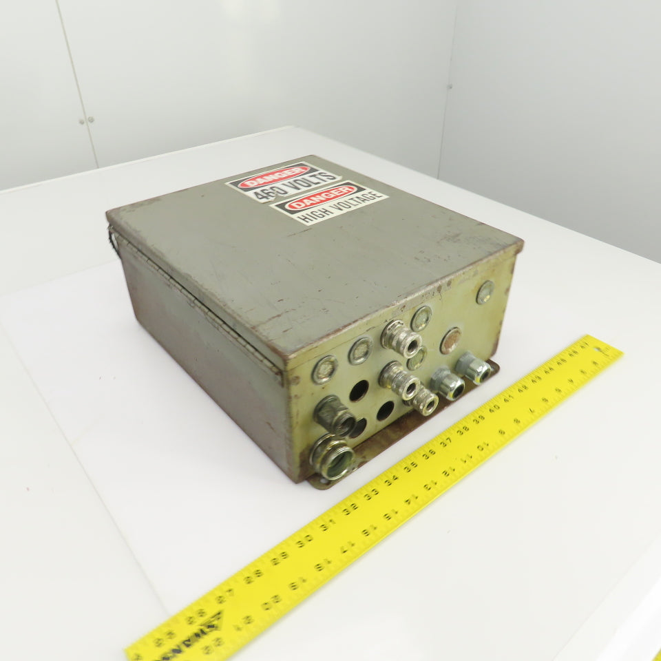 Hoffman 14" x 12" x 6" Electrical Enclosure W/Backplate & Hinged Door
