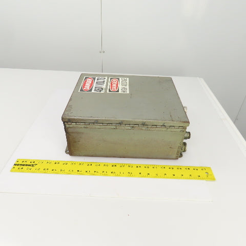 Hoffman 14" x 12" x 6" Electrical Enclosure W/Backplate & Hinged Door