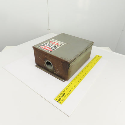 Hoffman 14" x 12" x 6" Electrical Enclosure W/Backplate & Hinged Door