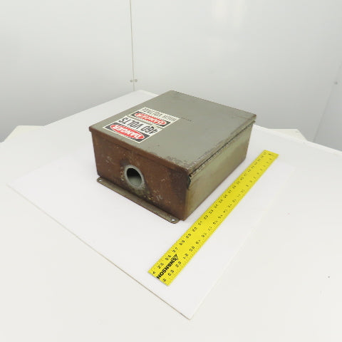 Hoffman 14" x 12" x 6" Electrical Enclosure W/Backplate & Hinged Door