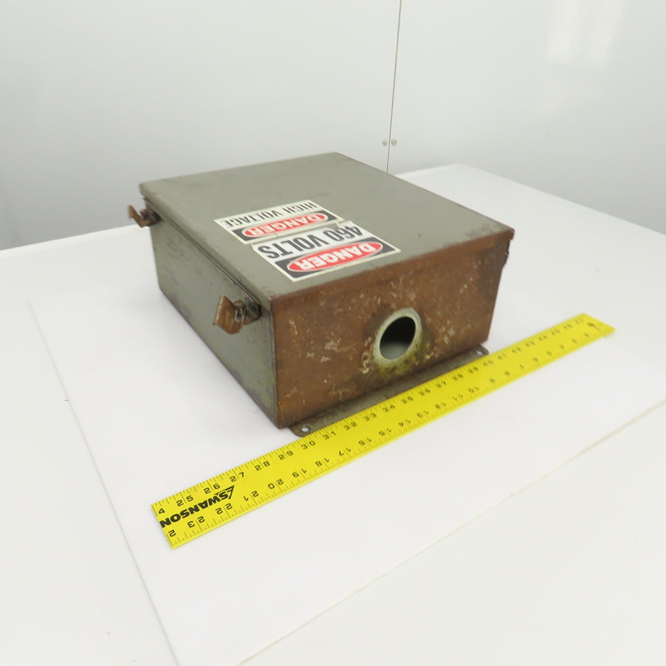 Hoffman 14" x 12" x 6" Electrical Enclosure W/Backplate & Hinged Door