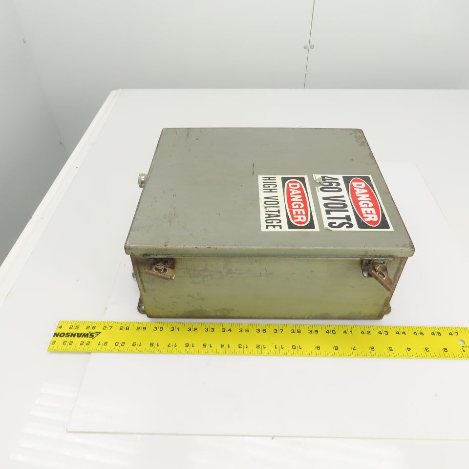 Hoffman 14" x 12" x 6" Electrical Enclosure W/Backplate & Hinged Door
