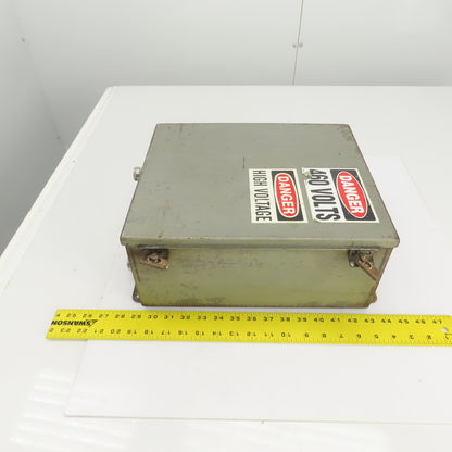 Hoffman 14" x 12" x 6" Electrical Enclosure W/Backplate & Hinged Door