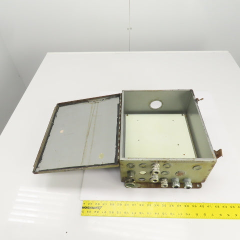 Hoffman 14" x 12" x 6" Electrical Enclosure W/Backplate & Hinged Door