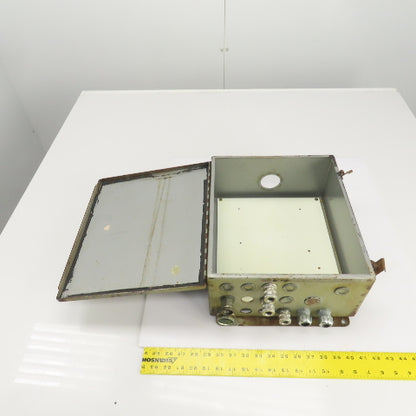 Hoffman 14" x 12" x 6" Electrical Enclosure W/Backplate & Hinged Door