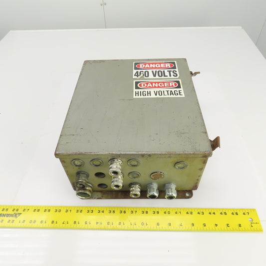 Hoffman 14" x 12" x 6" Electrical Enclosure W/Backplate & Hinged Door
