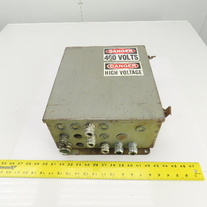 Hoffman 14" x 12" x 6" Electrical Enclosure W/Backplate & Hinged Door