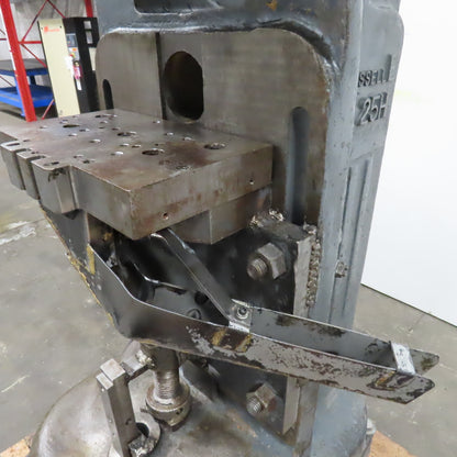 Rousselle 25H 25 Ton 208/480V 2" Stroke Adjustable Bed Horn Punch Press Tested