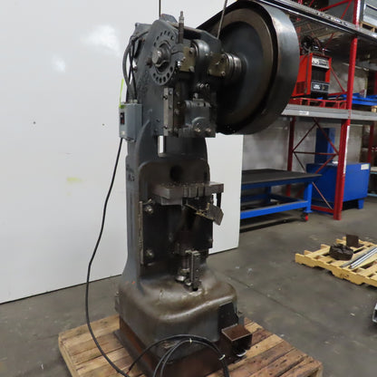 Rousselle 25H 25 Ton 208/480V 2" Stroke Adjustable Bed Horn Punch Press Tested