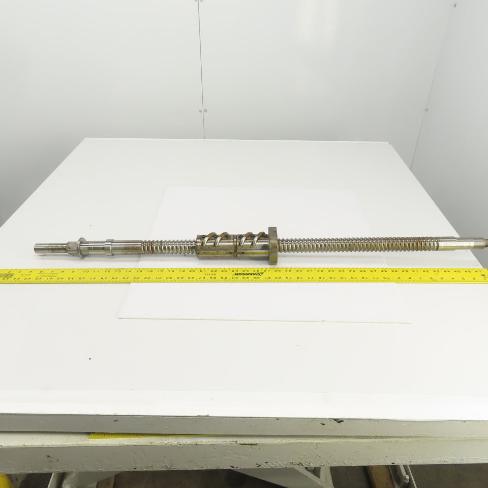 Mazak V-414 Mazatrol Ball Screw & Nut Assembly 44" OAL 20" Travel 36mm OD