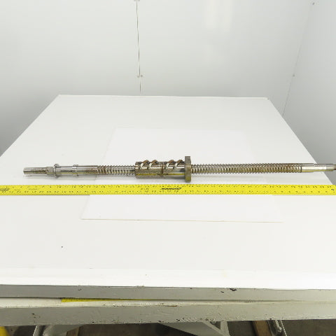 Mazak V-414 Mazatrol Ball Screw & Nut Assembly 44" OAL 20" Travel 36mm OD