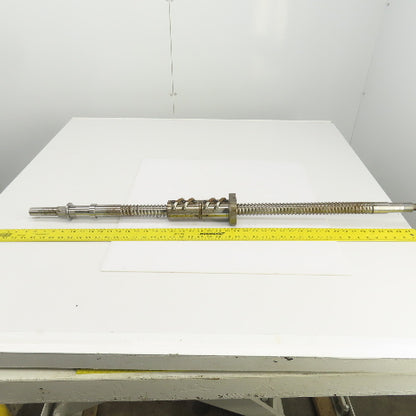 Mazak V-414 Mazatrol Ball Screw & Nut Assembly 44" OAL 20" Travel 36mm OD