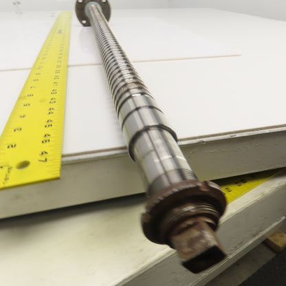 Mazak V-414 Mazatrol Ball Screw & Nut Assembly 52-3/4" OAL 24.5" Travel 36mm OD