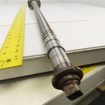 Mazak V-414 Mazatrol Ball Screw & Nut Assembly 52-3/4" OAL 24.5" Travel 36mm OD