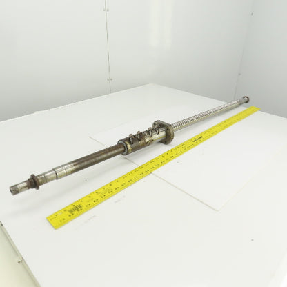 Mazak V-414 Mazatrol Ball Screw & Nut Assembly 52-3/4" OAL 24.5" Travel 36mm OD