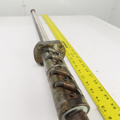 Mazak V-414 Mazatrol Ball Screw & Nut Assembly 52-3/4" OAL 24.5" Travel 36mm OD