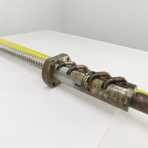Mazak V-414 Mazatrol Ball Screw & Nut Assembly 52-3/4" OAL 24.5" Travel 36mm OD