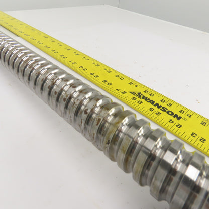 Mazak V-414 Mazatrol Ball Screw & Nut Assembly 52-3/4" OAL 24.5" Travel 36mm OD
