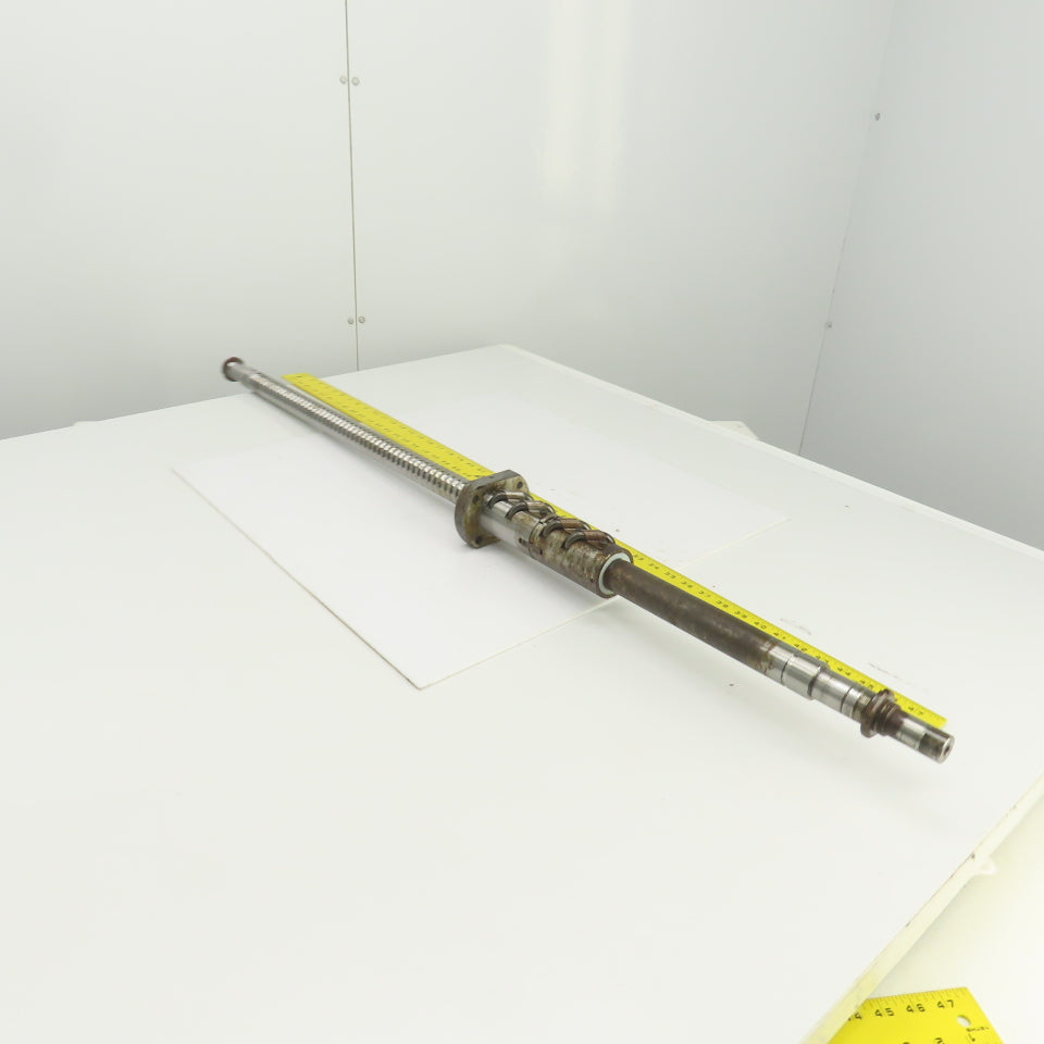 Mazak V-414 Mazatrol Ball Screw & Nut Assembly 52-3/4" OAL 24.5" Travel 36mm OD