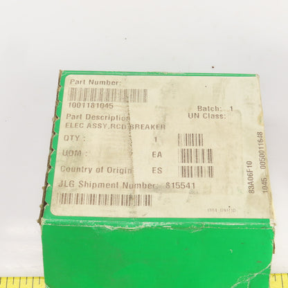 JLG 1001181045 RCD Breaker Elec. Assy Schneider A9D32616 16A