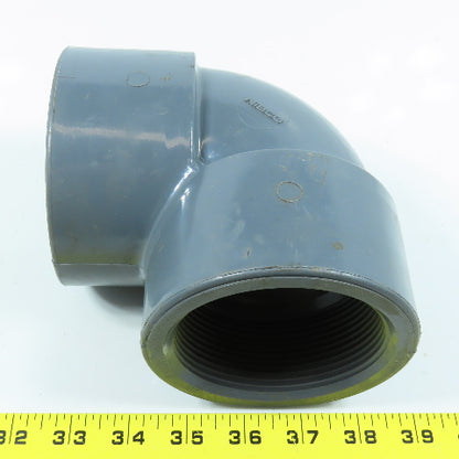 Nibco 3" 90 Degree Threaded Elbow FNPT SCH80 PVCI Pipe Fitting Lot of 4