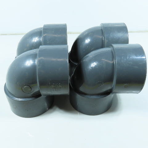 Nibco 3" 90 Degree Threaded Elbow FNPT SCH80 PVCI Pipe Fitting Lot of 4