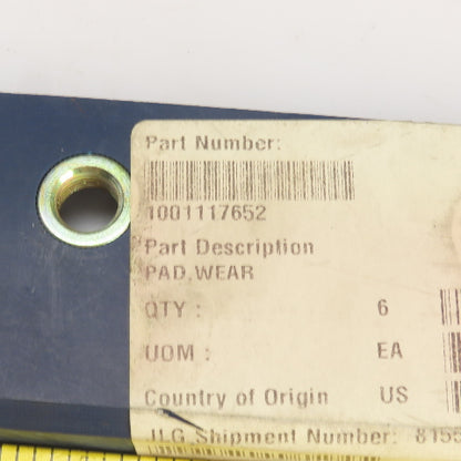 JLG 1001117652 Wear Pads 10" L x 2-1/2" W