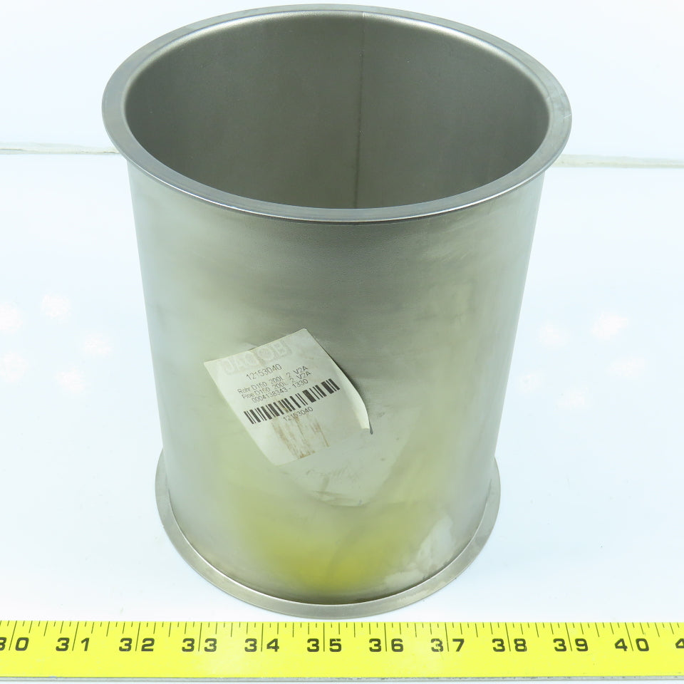 Jacob 12153040 150mm ID x 200mm OAL Stainless Steel Flanged Quick Connect Tube